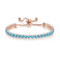 Adjustable Colorful Birthstone Tennis Bracelets for Women 4MM Crystal Bangle Female Hand Chain Trend Jewelry Accessories H133