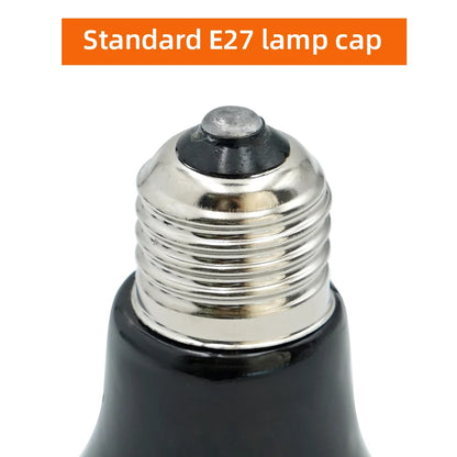 25/50/75/100W E27 Pet Heating Lamp 110V 220V Infrared Ceramic Emitter Heat Light Bulb Pet Brooder Chickens Reptile Lamp 1PC