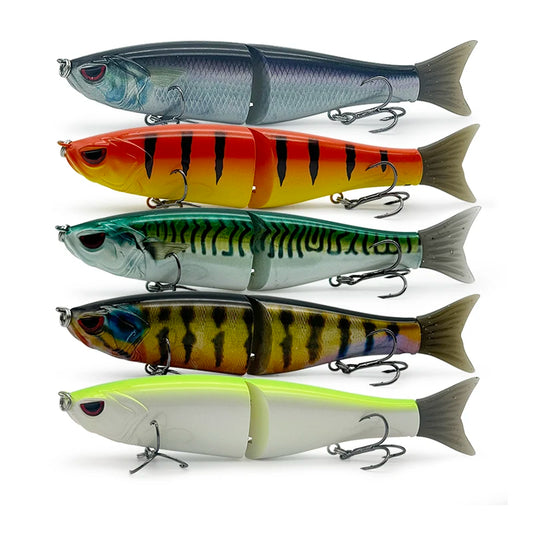 65.5g/19g Two Sizes of Bionic Multi-Section Lure Plastic Hard Baits for Submerged Sea Fishing, Suitable for All Sizes of Fish
