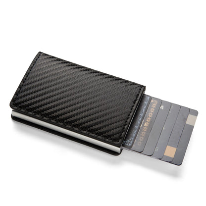Anti Theft RFID Blocking Credit Card Holder Minimalist Slim Wallet Leather Card Case For Men Women Gift ID Badge