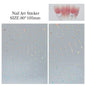 3D Star Nail Art Stickers Decals Self-Adhesive Metal Silver DIY Nail Stickers Decoration Decals Manicure Accessories