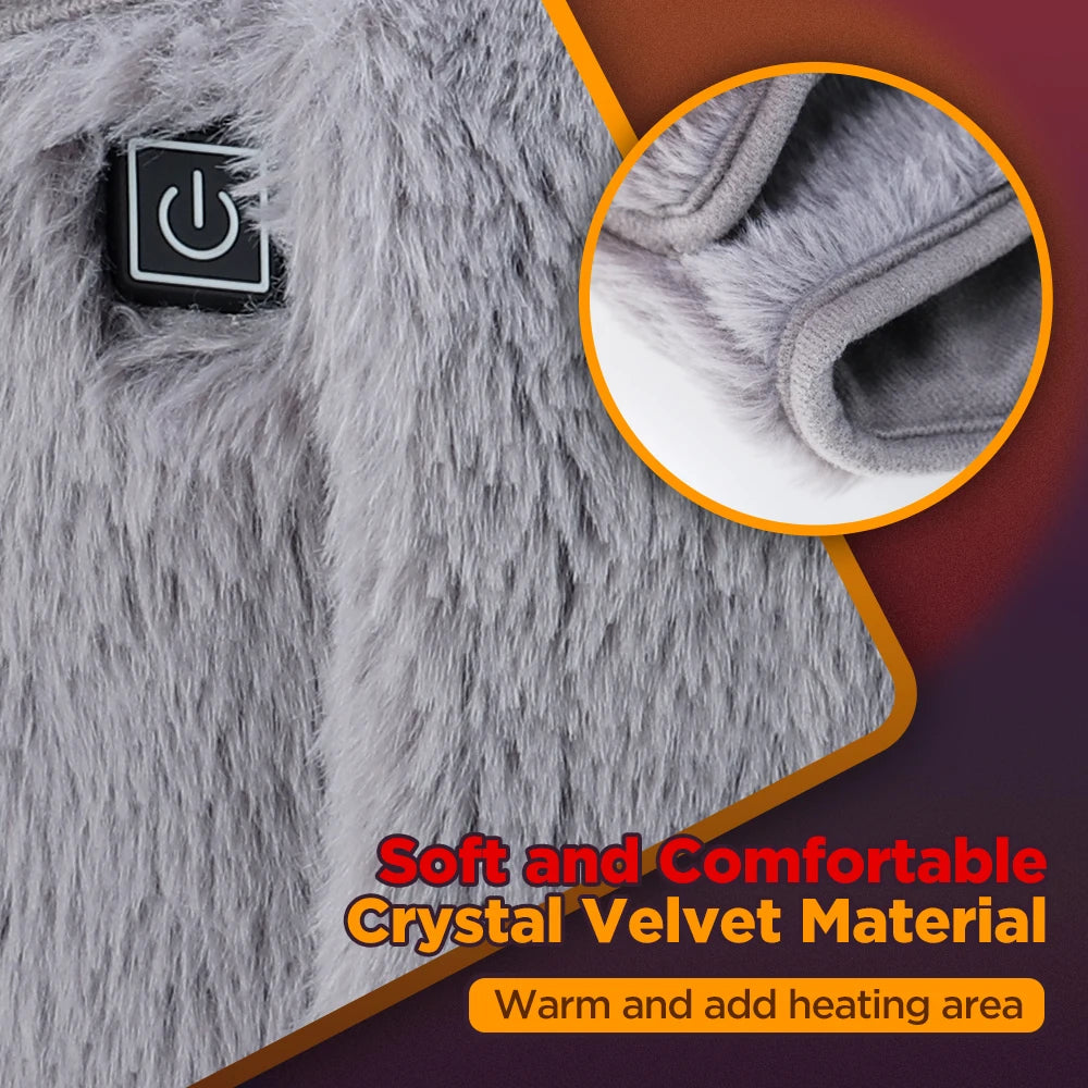 Electric Heating Waist Belt 3 Gear Temperature Abdominal Massager Menstrual Heating Pad Hand Belly Warmer Belt Fits All Body