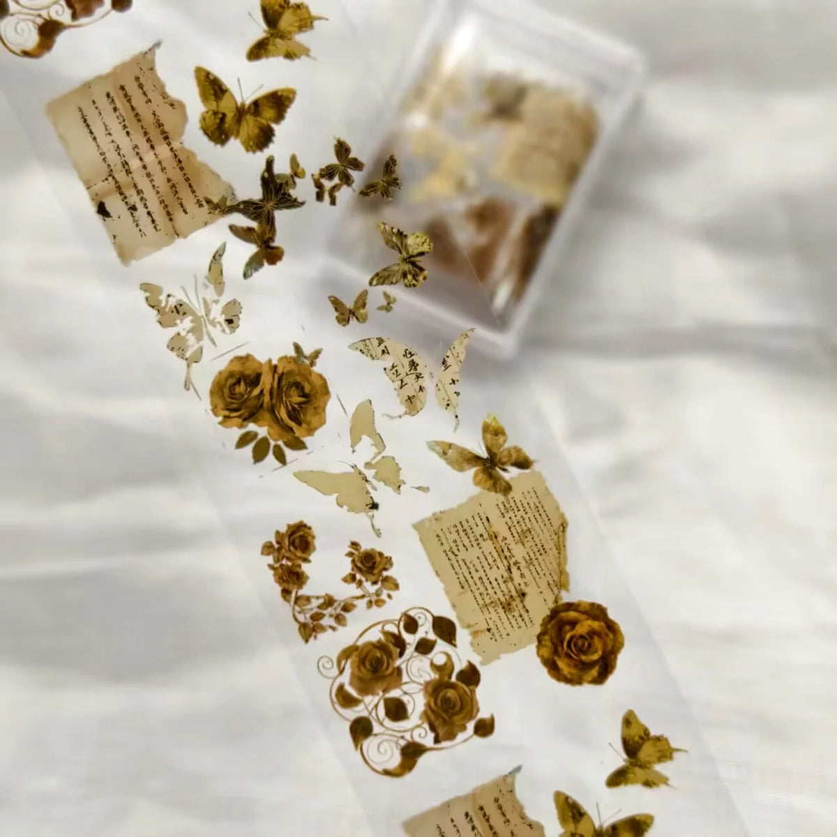 1Pc 100cm Flower Nail Foils for Transfer Paper Floral Stickers Rose Nails Wraps Tulip Nail Art Decorations