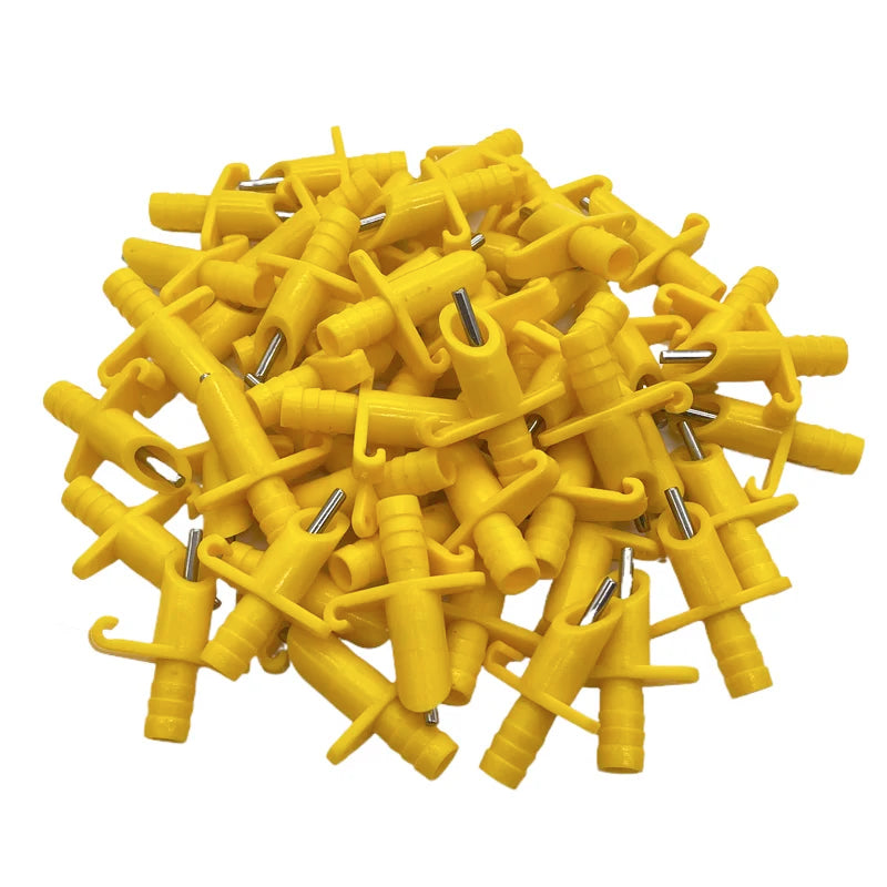 200 pcs Rabbit Drinker Integrated Water Nozzle Plastic Automatic Rabbit Drinking Rabbit Equipment Poultry Animals