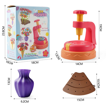 DIY Flower Bouquet Kit Educational Crafts Set for Kids,DIY Flower Arrangement Children's Toy Make Own Gift for Birthday Holiday