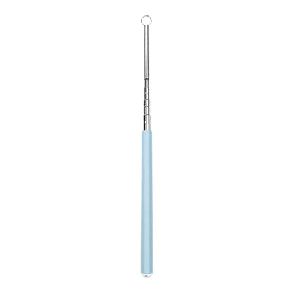 Telescopic Cat Wand Toys with Replaceable Heads - Set of 3 Pastel Color Interactive Teaser Wands for Play