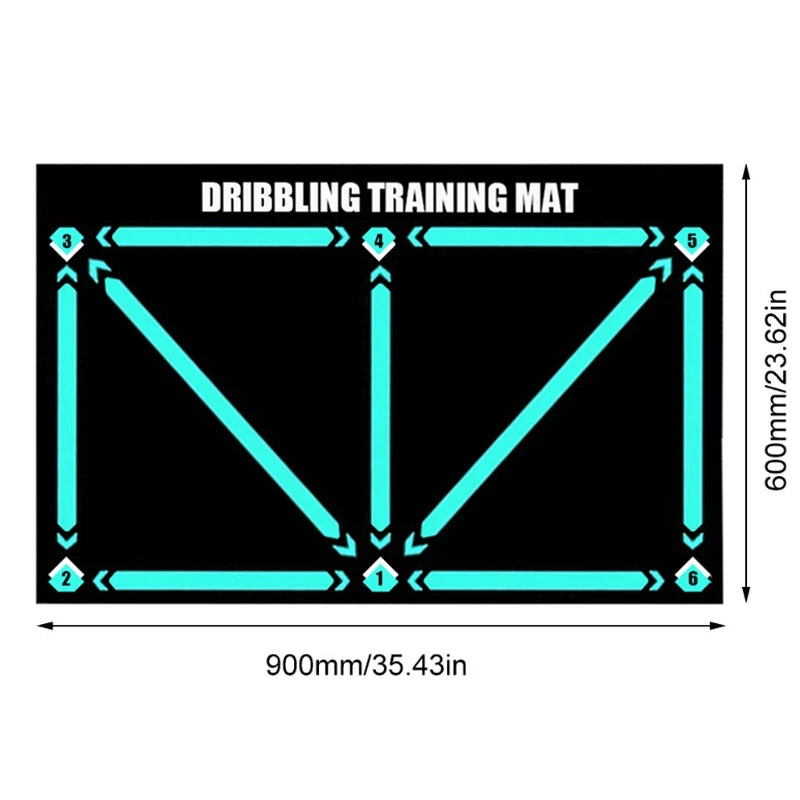 Durable non-slip football training mat Foldable carpet dribbling football training mat children's football indoor equipment