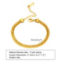 Women Stainless Steel Chain Bracelet,18K Gold Plated Twist Paperclip Adjustable Link Bracelet,Chunky Stackable Layered Jewelry
