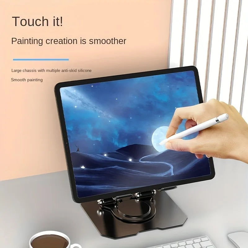 Tablet  360° Rotatable Stand Adjustable Foldable Desktop Stand Holder Compatible For 4.7-12 Inch Ipad Pro/Air/Min Laptop Tablet