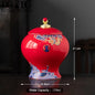 Human Cremation Urns for Ashes, Memorial Ash Holder, Keepsake Souvenirs Gift, Chinese-Style Leaf Ceramic Storage Decoration