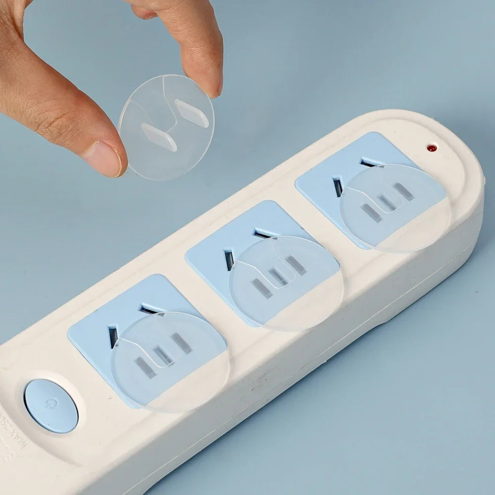 10/20PCS Childproof Outlet Covers – US Standard Baby Safety Plugs, Clear Electrical Socket Protectors for Home & Export