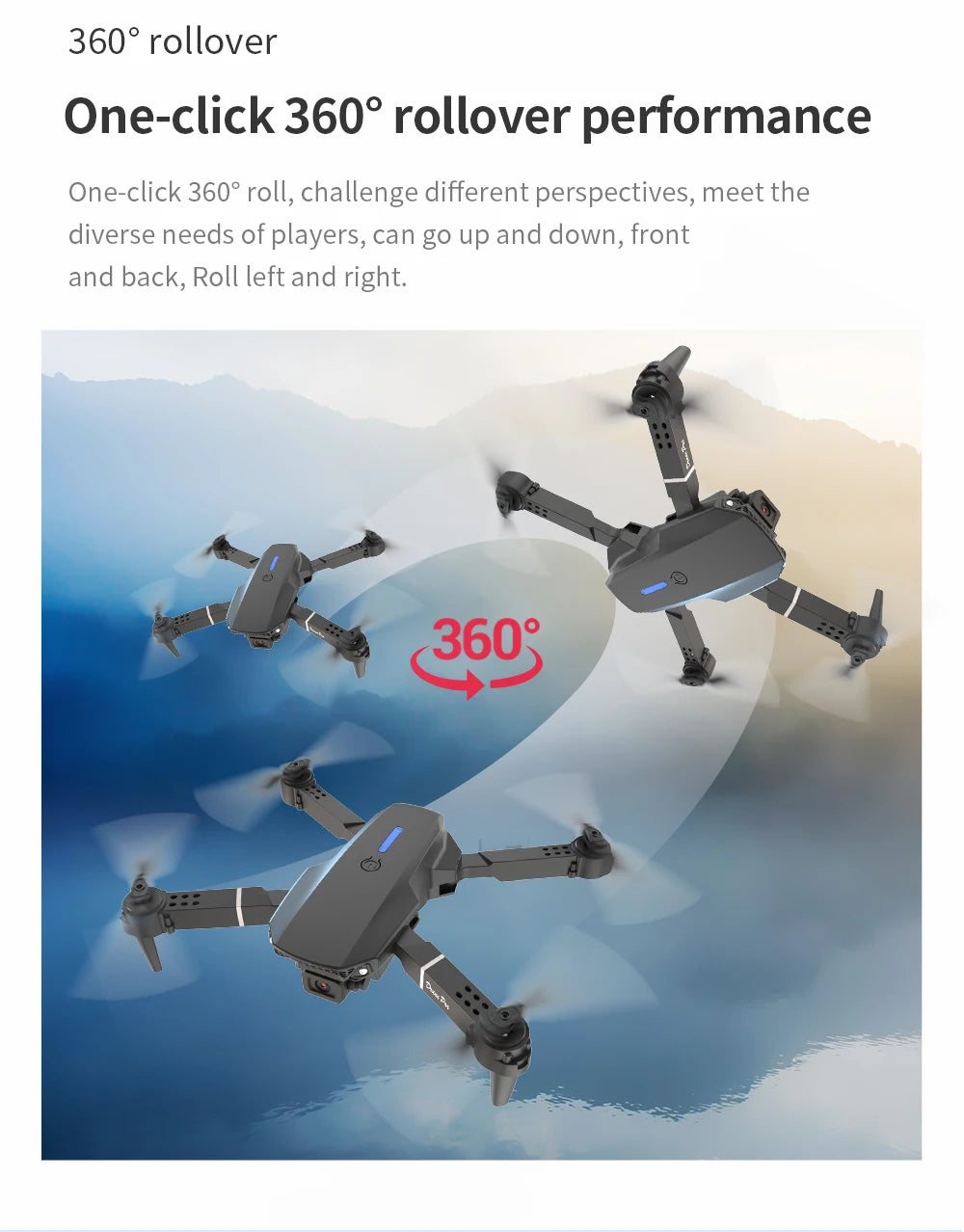 S529 New Drone 2.4G RC Quadcopter Drone 5G FPV WiFi Foldable With Mod Altitude Resistance NO Camera Wide-angle Shooting Boy Toy