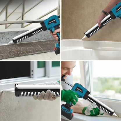 Electric Glue Gun Glass Glue Caulking Gun 4 Speeds Cordless Doors and Windows Electric Sewing Glue Tool for Makita 18V Battery