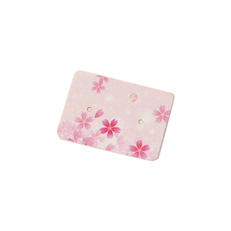 50/100Pcs 5x4cm Earring Cards Cardboard Labels DIY Jewelry Display Stand Holder Small Businesses Selling Packaging Supplies
