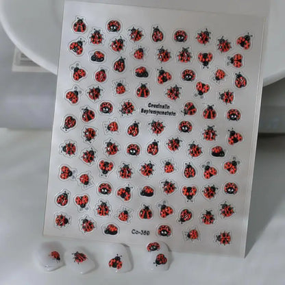 5D Luxury Star Nail Stickers for Nail Art Stars Black Silver Nail Decals Gilding Hollow Out Five-Pointed  Nail Art Design Slider