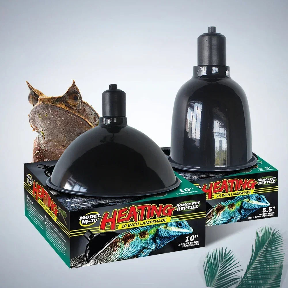 Reptile 5.5/8.5Inch Deep Dome Lampshade Snakes Lizards Geckos Terrariums Anti-scald Reptile Protective Shade Light Fixture