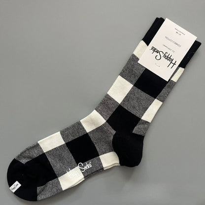 Cotton Happy Socks Men's Classic Crew Sock Shoe Size 10 - 13 Soft