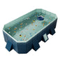Blue Foldable Frame Swimming Pool For Kids Family Garden Summer Water Play Backyard Water Pool Multiple Sizes