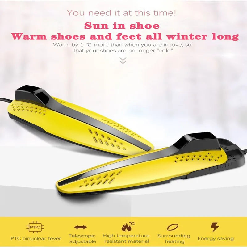 Shoe Dryers UV Sterilization Dehumidify Timer-controlled Shoe Rack Heater Deodorizer Scalable Quick Drying Shoe Dryer 2026