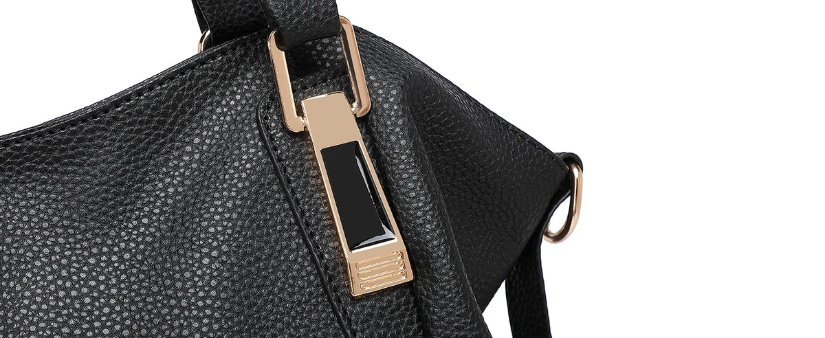 Miss Lulu WOMEN'S Big Shopper Tote Bag, Elegant handbag, Large shoulder bag for Commuting, Travel and Shopping, Practical