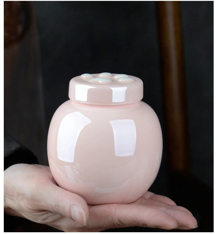 Household Mini Pet Ash Jar Moisture Proof Ceramic Claw Seal Jar Animal Funeral Urn Pet Nostalgia Ornament Portable Ash Box