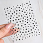 3D Bronzing Laser Silver Irregular Star Nail Decals Metallic Effect Silver Pentagram Nail Decals Adhesive Nail Art Star Stickers