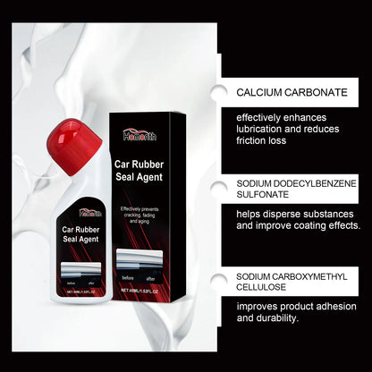 Car Rubber Care Agent–Anti-Aging, Repairs,Restores Black Luster,Resists High & Low Temperatures,Gentle Formula,Non-Corrosive