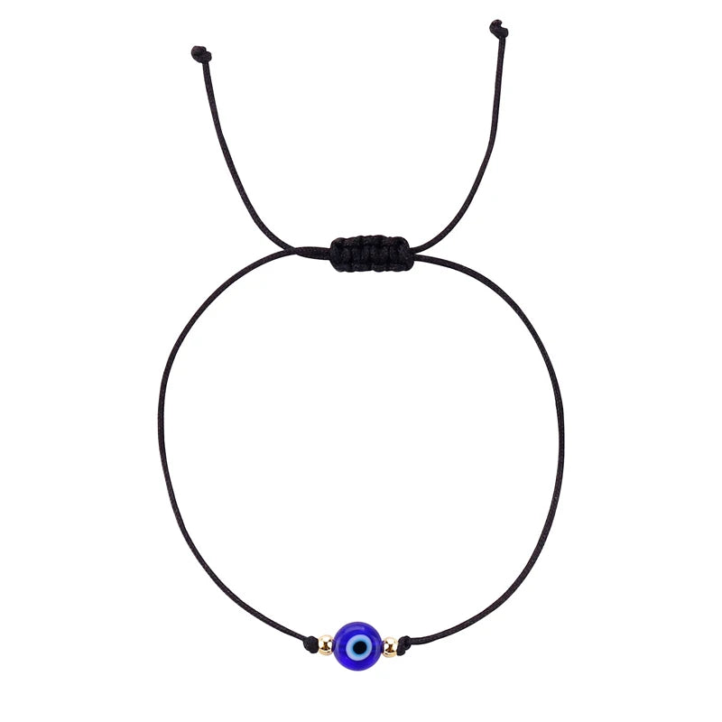 12 Chain Simple Exquisite Jewelry Evil Eye Woven Bracelet Set Rope Chain for Men and Women