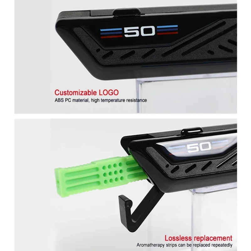Car Air Fresheners F10 F30 Fragrance Holder Refill Strips Car Air Freshener Perfume Diffuser Blade Shape Vent For BMW