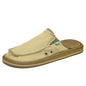 2025 New Spring Handmade Canvas Casual Men Shoes Design Fashion Sneakers Man Loafers Breathable Low Top Flat Shoes Soft Driving
