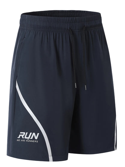 Muscle Fitness Casual Running Five-point Pants Men Reflective Stripe Basketball Training Quick-drying Breathable Training Shorts