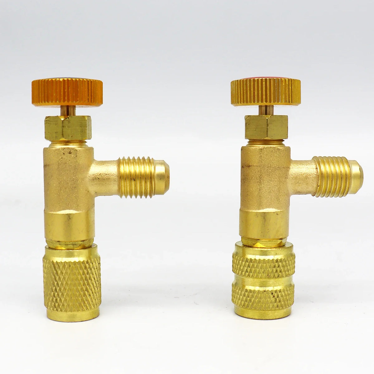 Air Conditioning Refrigerant Safety Valve R410A R22 1/4" 5/16" Refrigeration Charging Safety Liquid Adapter Hand Tool Parts