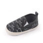 Infant Babies Boys Girls Shoes Soft Sole Canvas Solid Footwear For Newborns Toddler Crib Moccasins Letter Print Anti-Slip Shoes