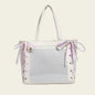 Japanese Sweet Women Ribbon Ita Bag Cute Lolita Girl Transparent Handbags Fashion Large Capacity Tote Bag Aesthetic Shoulder Bag