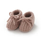 Baby Shoes Knitted Infant Child Bed Footwear 0-18M Cute Turn-down Breathable Newborn Boys Girls Walk Boots Fashion Solid Bandage
