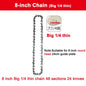 1/4 chainsaw chain guide 4/6/8/10 inch portable electric saw mini chainsaw logging saw blade Pruning chain saw chain accessories