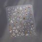 Christmas Nail Stickers Luxury Crystal Diamond Cartoon Bear Tree Apple Back Glue Nail Art Stickers DIY New 3D Nails Decorations