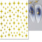 3d Nail Art Stickers Red Black White Love Hearts Stars Clouds French Full Tips Adhesive Nail Decals Slider For Manicure