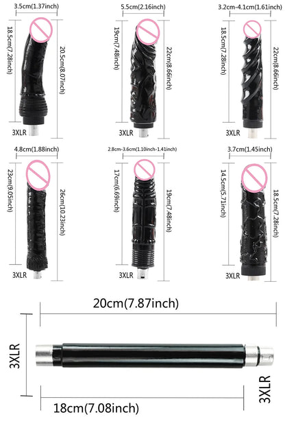 FREDORCH Sex Machines More Attachment Masturbating Pumping Sex Gun Adjustable with Dildo Couples Sex Toy Love Machine for Couple