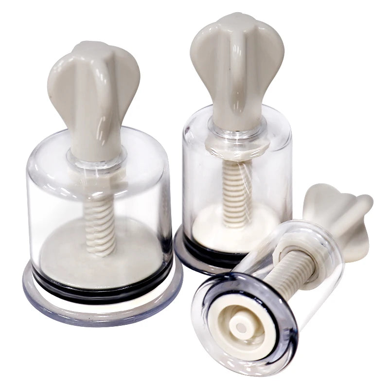 4 Sizes Rotating Handle Twist Suction Cupping Cup Nipple Enhancer Massage Vacuum Cans Suction Cup Anti Cellulite Massager
