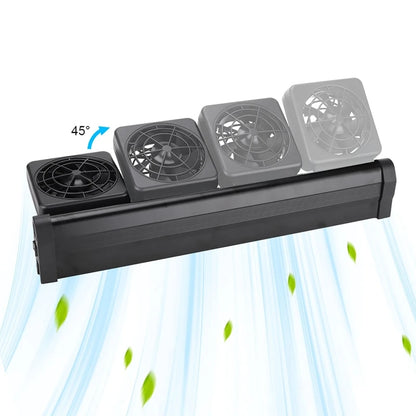 Fish Tank Cooling Fan Timing Adjustable Wind Speed Cooling Fan Fish Tank Cooler Glass Thickness ≤12mm Aquarium Accessories