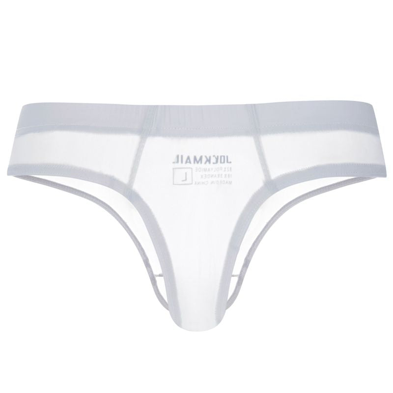 Sexy Gay Men Underwear Panochas Jockstrap Cueca Gay Tangas Sissy Mens Bikini Brief Ice Silk Transparent As Underwear or Swimwear