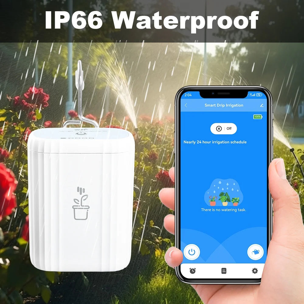 WIFI Intelligent Drip Irrigation Automatic Watering Pump System Kit Flower Plants Home Sprinkler Drip Garden Tool Work with Tuya