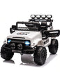 HAUSPROFI 12V Off-Road Ride-On Electric Car Toys for 3+ Years,With LED Lights,Remote Control,Seat Belt ,Bluetooth, 3-Speeds, Suspension