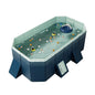 Foldable Pool Swimming Pool For Family Adults Child Collapsible Swimming Pool For Outside Backyard Portable Pet Swimming Pool For 1~8 People Can Connected Water Pump