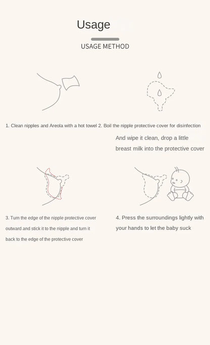 Silicone Nipple Protector Breastfeeding Shields Anti-overflow Milk Cover Soft Comfortable Reusable Nursing Pads for Mothers