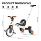 3-IN-1 Drift Trike Toddler Tricycle For 1.5-5 Years Old 360° Spin Light Up Wheels Adjustable Seat 3 Ride Modes Strong Frame Easy Assembly Toddler Bike For Boys And Girls