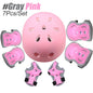 7Pcs/Set Kids Bike Helmet Skateboard Knee Pads, Girls Boys 3-10yrs Wrist Guards for Sports Cycling Bike Roller Skating Scooter
