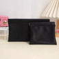 Self-Closing Artificial Leather Long Wallet Passport Driver's License ID Holder Headphone Data Cable Storage Cash Pouch