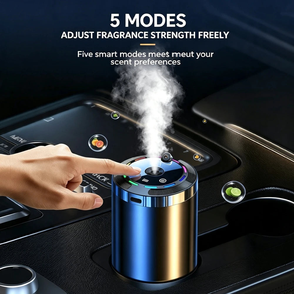 Car Air Freshener 5 Modes Car Diffuser Humidifier Smell Air Freshener Automatic Auto Scent Starry Sky Ceiling Ambient Light